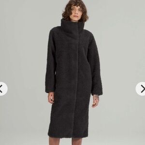 Lululemon lab Textured Fleece Coat Black 6